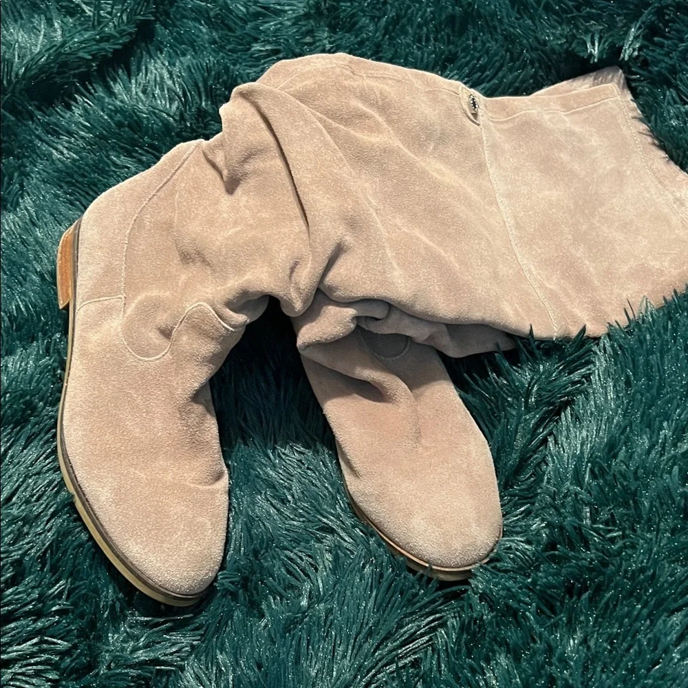 Steve Madden Taupe Over the Knee Boots